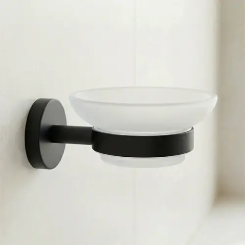 حامل صابون جداري كارليم نيم أسود مطفي